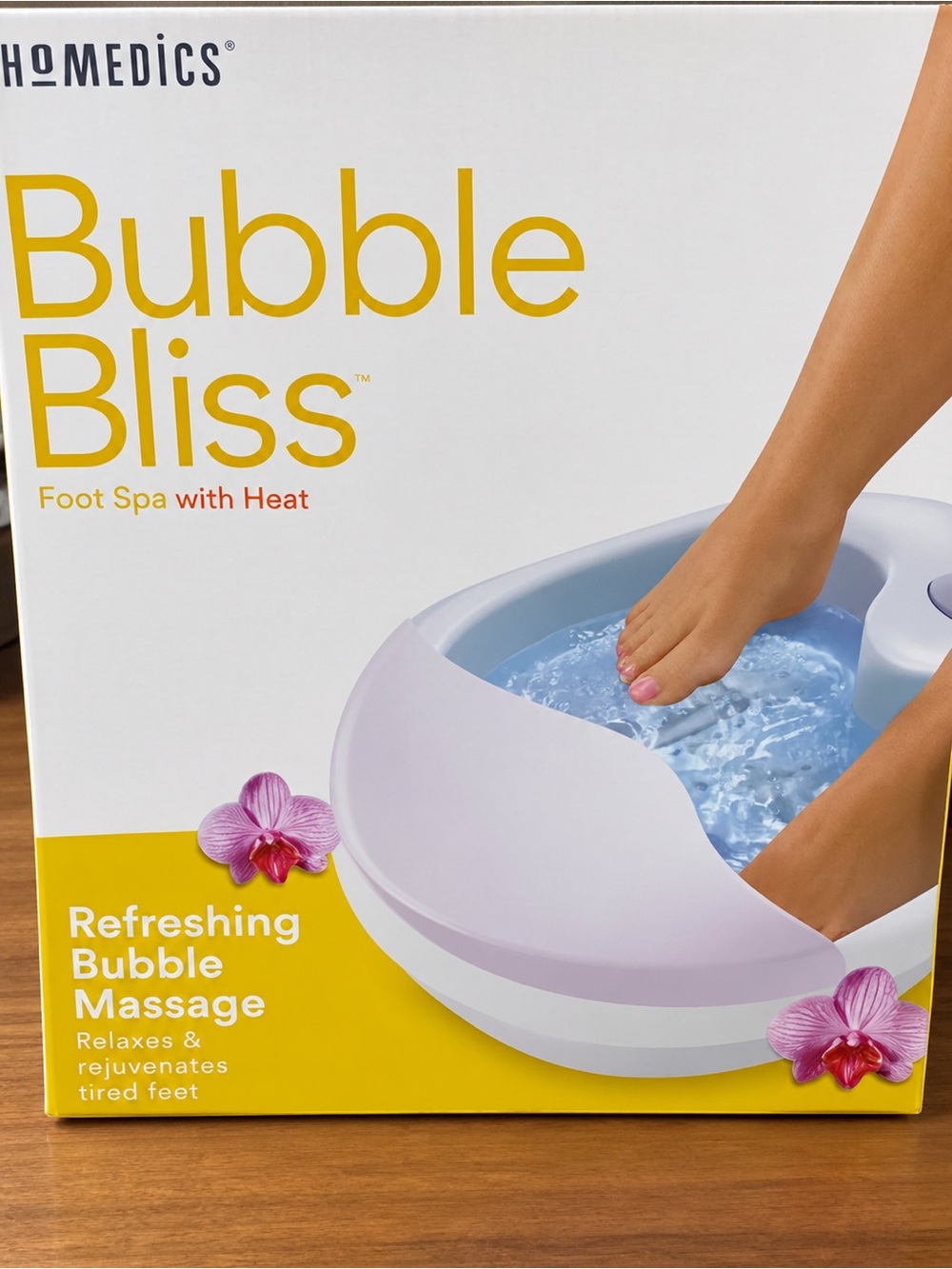 Homedics Bubble Bliss Foot Spa in Light Purple